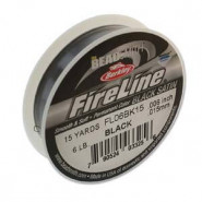 Fireline rijgdraad 0.15mm (6lb) Black - 13.7m